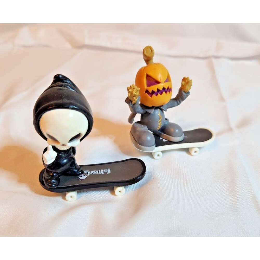Vintage Tech Deck Dudes Lot Blind Reaper Pumpkin Jack 2 Figures Skateboards